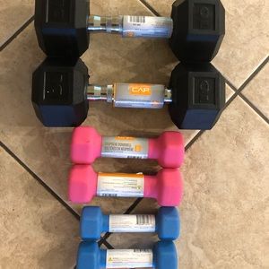 Cap dumbbells lot of 30 lbs